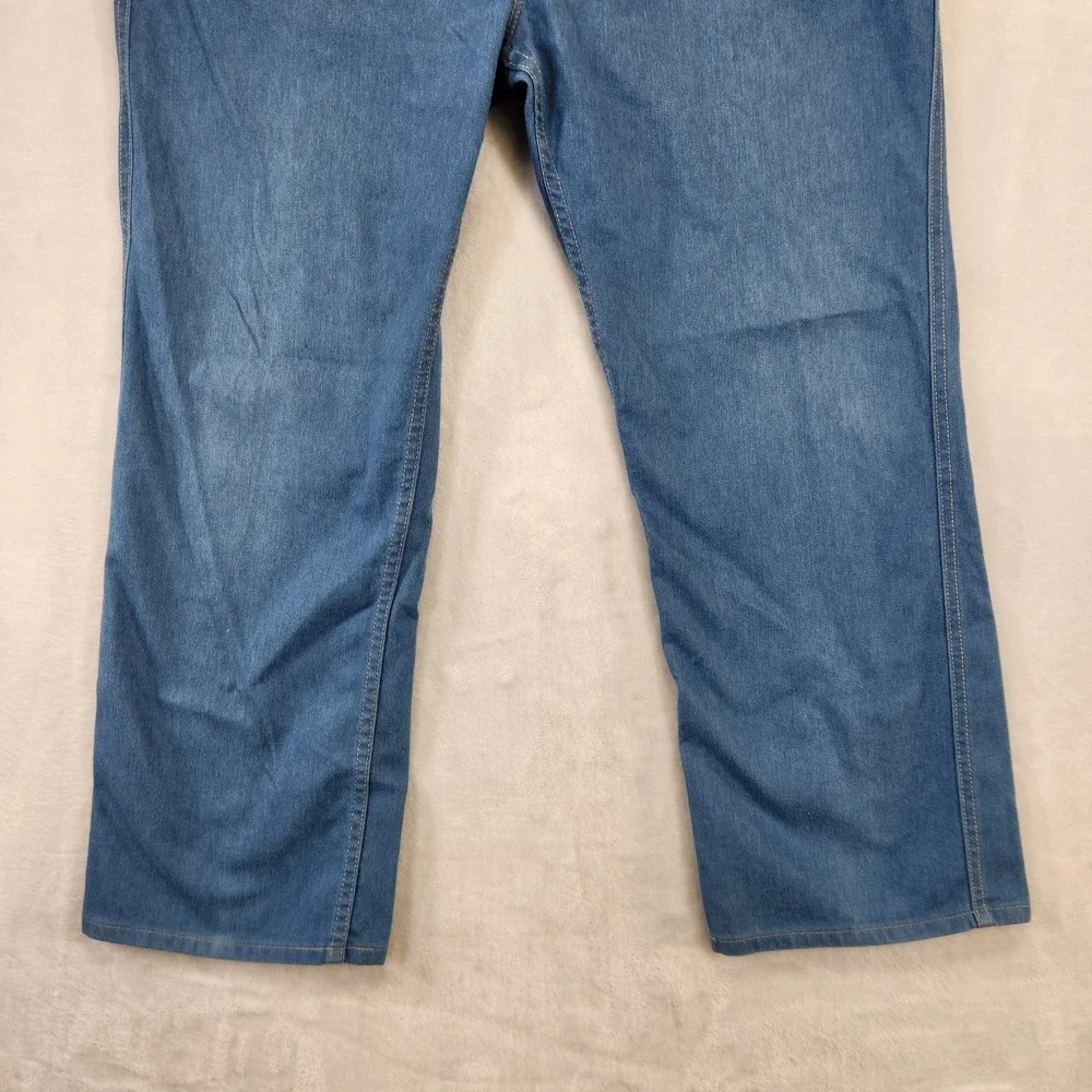 Vtg Levi's Action Jeans 44x30 Made in‎ USA Light Wash Denim Western Work 80s 90s